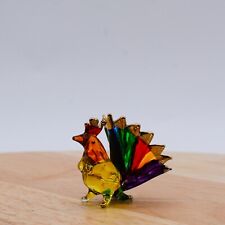 Chicken Hen Hand Blown Art Glass Ornament Figurine Decor New Year Gift