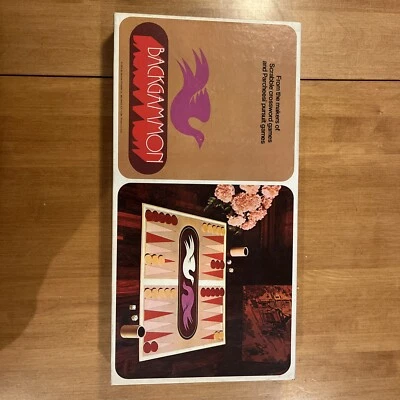 Vintage Backgammon Selchow & Righter 1975 Board Game Complete - Image 1 of 4