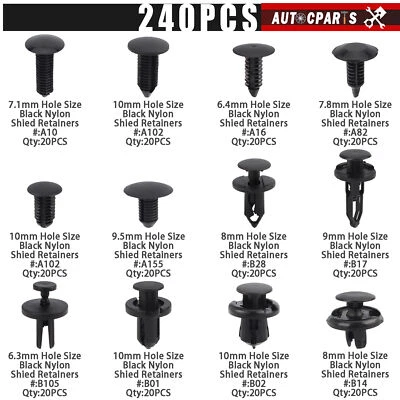 For Chevrolet Lumina APV 1993-On Fender Bumper Fastener Retainer Clips Push Pin - Image 1 of 4