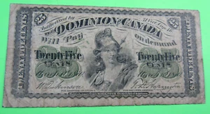 DOMINION of CANADA, 25 CENTS, P#8a, DC-1c, 1870 - Picture 1 of 2