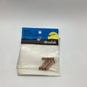 Vintage NOS Brodak BH-607 Two Pair Lead Out Eyelets - Picture 1 of 4