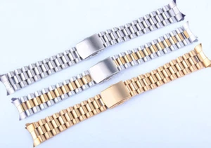Solid Stainless Steel Strap Bracelet Replacement Watch Band For Rolex (20mm) - Picture 1 of 8