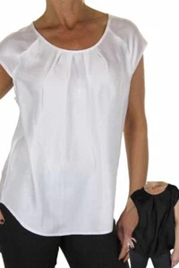 CLEARANCE Womens Evening Silky Feel Textured Top With Shine Loose Fit 8-12 - Picture 1 of 10