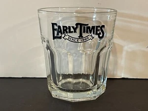Early Times Bourbon Whiskey Octagon-Base Rocks Glass - Libbey, 3 7/8" Tall - Picture 1 of 8