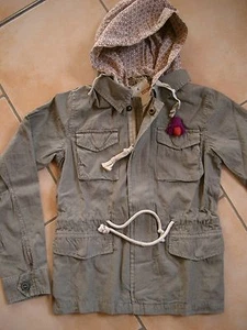 (C841) Chaqueta Bellerose Girls chaqueta de transición capucha y bolsillos desmontables talla 128 - Imagen 1 de 6