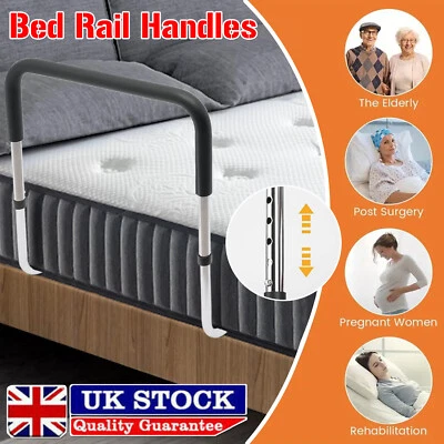 Bed Rail Handles Rail Safety Bed Assist Aid Grab Bar for Elderly Adults Disabled