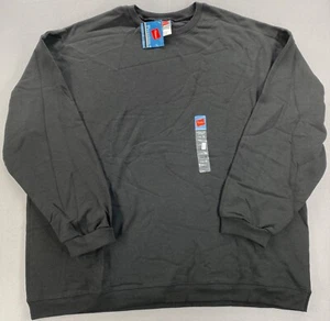 2002 Hanes Premium Sweatshirt Crew 2XL (50-52) Cotton Rich Comfort Black w/ Tags - Picture 1 of 18