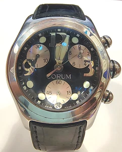 Corum Bubble Chrono 396.150.20 Date Chronograph Steel 45MM Men's Quartz Watch - Picture 1 of 8