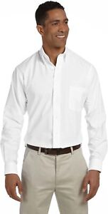 Van Heusen Men's Dress Shirt Regular Fit Oxford Solid Buttondown Collar