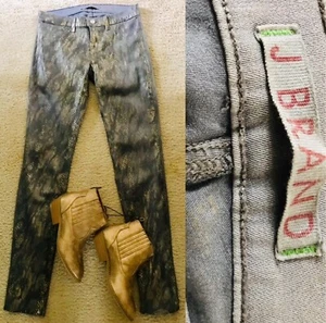 JEANS Estampado PIEL DE SERPIENTE Bronce Dorado Marca J Talla 26 - Imagen 1 de 6