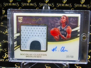 Panini Immaculate 2019-20 Nicolas Claxton parche premium automático sp #/50 rpa - Imagen 1 de 2