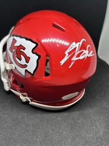 KANSAS CITY CHIEFS ED PAPA KELCE SIGNED MINI HELMET JSA COA TRAVIS KELCE DAD - Picture 1 of 2