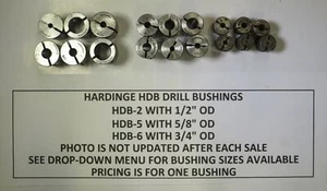HARDINGE BOHRBUCHSEN VON HDB-2 MIT 1/2" OD BIS HDB-8 MIT 1" OD - Bild 1 von 1