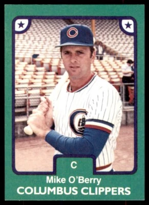 1984 TCMA Minor League Mike O'Berry (J) Columbus Clippers #20 - Image 1 of 2
