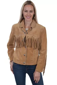 Scully Damen Wildleder Druckknopf Fransen Jacke L1016 - Bild 1 von 4