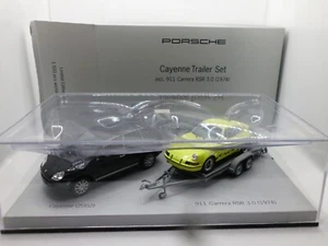 1/43 MINICHAMPS PORSCHE CAYENNE TRAILER SET + 911 CARRERA RSR 3.0 1974 RALLY - Foto 1 di 13