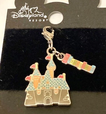 Disney Disneyland Cinderella Castle Charm Clip On Zipper Pull Purse  - Image 1 of 4