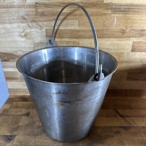 Vintage BICO USA Stainless Steel Multipurpose Bucket Basin 11.5" x 10" W/ Handle - Picture 1 of 10