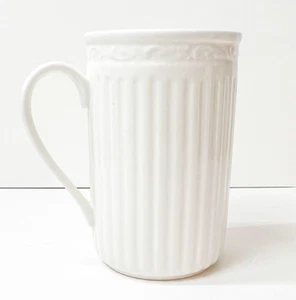Mikasa Italian Countryside Cappuccino Coffee Mug, White Stoneware, 4 3/4" Tall - Picture 1 of 4