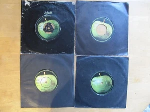 4 X BEATLES 7" SINGLES LATER APPLE ISSUES - Picture 1 of 7