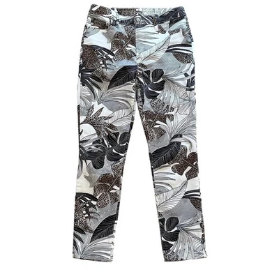 Chico's So Slimming Girlfriend Slim Leg Ankle Jean Tropical Animal/Leopard, 4 - Image 1 of 4