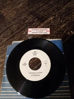 PAT BENATAR Everybody Lay Down 45 7" POP ROCK Record Vinyl Chrysalis Records VG  - Image 1 of 2