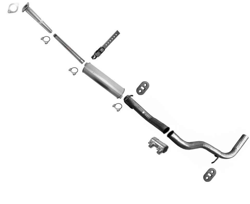 Pipe Muffler Tail Pipe Exhaust System Fits Chevrolet Express Van 1500 2500 10-17 - Image 1 of 4