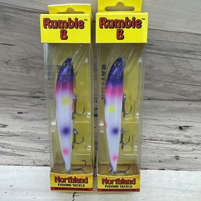 (2) Northland Tackle RUMBLE B 11 4-1/4" - 3/8 oz - PURPLE WONDER PW - ¡ENVÍO RÁPIDO! Foto 1 de 4