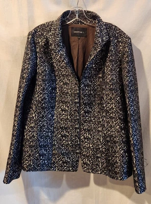 LAFAYETTE 148 NEW YORK  BLAZER / JACKET FRONT ZIP SIZE 16 - Image 1 of 4