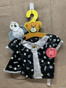 BUILD-A-BEAR WORKSHOP 3-teiliges Glow-in-the-Dark WIZARD OUTFIT Robe~Hut~Handgelenk Eule - Bild 1 von 3