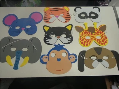 Animal Vestido Elegante Fiesta Máscaras Gato Perro Jirafa Elefante Panda Tigre Mono Ratón Foto 1 de 4