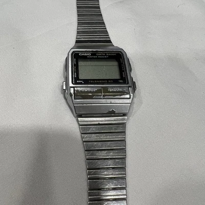 Vintage Casio AQ-307 Analog Digital Watch Stainless Dual Time Retro 80s/90s - Image 1 of 4