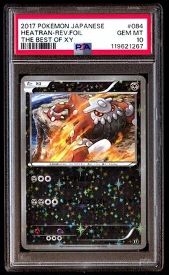 PSA 10 Heatran Reverse Holo 084 Pokemon The Best Of XY Japanese 2017 - Image 1 of 3