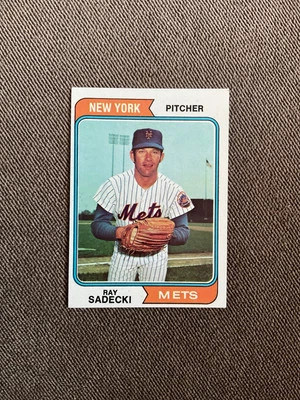 1974 Topps Baseball # 216 Ray Sadecki New York Mets Foto 1 de 2