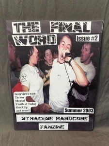 Final Word Fanzine Zine #2 punk hardcore Youth Of Today Terror Mental One Up sXe - Picture 1 of 3