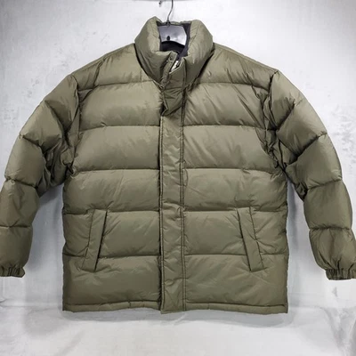 Chaqueta de plumas Northwest Territory para hombre talla L verde con capucha ocultable Foto 1 de 4