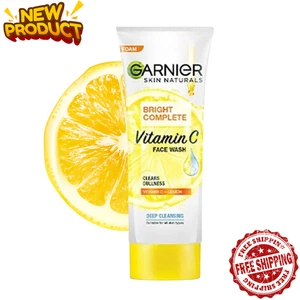 Garnier Bright Complete Vitamin C Face Wash 100g – Deep Clean & Brighten Skin - Picture 1 of 7