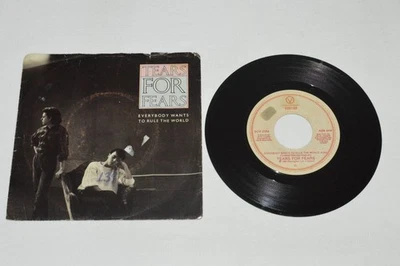 TEARS FOR FEARS Eveyrbody Wants To Rule The World/Pharaohs 7" Vertigo w/PS 1985 - Image 1 of 2