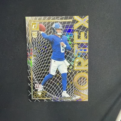 2025 Panini Donruss Jaxson Dart Vortex #13 Rookie RC Giants - Image 1 of 4