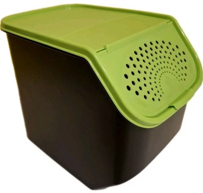 TUPPERWARE - Kartoffellager,8,3/5,5 ltr. schwarz ,wenig Gebraucht/guter  Zustand - Bild 1 von 4