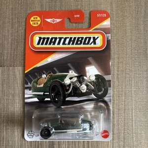 2025 Matchbox 2021 Morgan 3 Wheeler Green #57 Mainline 2025 Case G - Picture 1 of 5