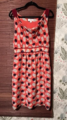 Vestido para mujer Moulinette Soeurs Anthropologie 8 capuchas delanteras sin mangas seda Foto 1 de 4