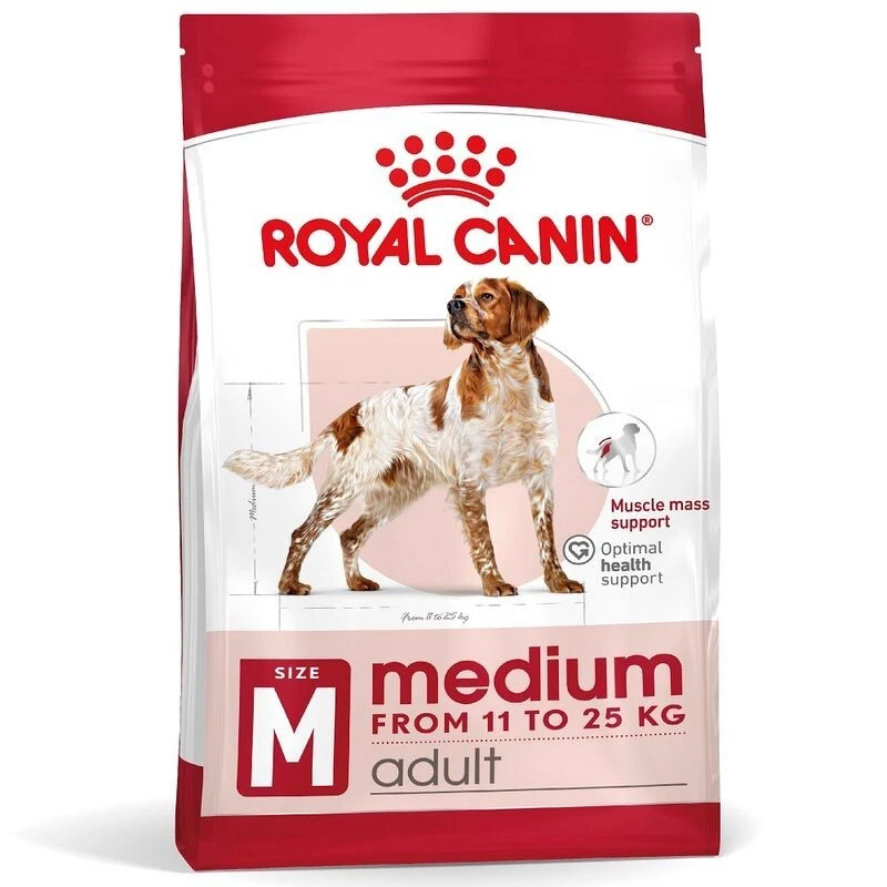 Royal Canin Medium Adult Hundefutter 15kg Trockenfutter Mittelgroße Hunde - Bild 1 von 4