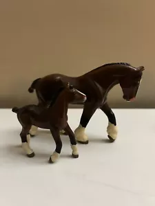 Clydesdale Mare with Foal - Safari, Ltd: vinyl toy animal figure - Picture 1 of 6