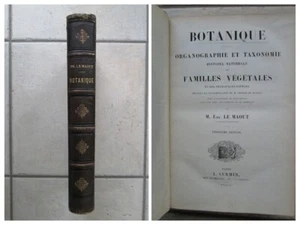 LE MAOUT : BOTANIQUE - ORGANOGRAPHIE ET TAXONOMIE, 1855. 23 planches  coloriées - Picture 1 of 24