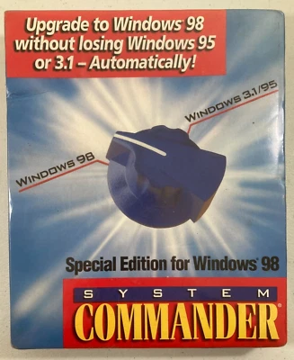 SYSTEM COMMANDER Special Edition for Windows 98 Upgrade from Win 95 3.1 NEW NOS - Image 1 of 4