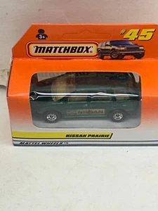 1997 MATCHBOX SUPERFAST #45 GREEN NISSAN PRAIRIE NEW IN BOX - Picture 1 of 4