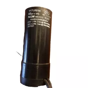 Danfoss NGM 117U5014 Start Capacitor 60uF 10%220V ROUND 60ABS220054EMDA ZIP Hydr - Picture 1 of 6