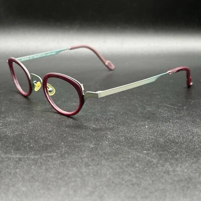 Anne et Valentin Flash U 123 Eyeglasses Frame Burgundy & Teal France Used - Image 1 of 4