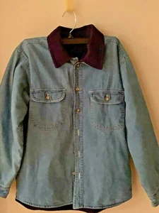 Boys Dungaree Winter Jean Jacket Size 10/12 - Picture 1 of 9